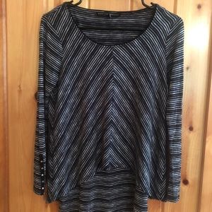 White House Black Market Striped Long Sleeve Shirt